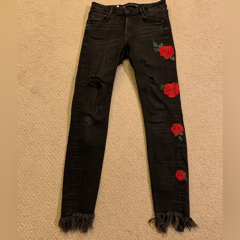 Zara Black Denim Skinny Jeans
